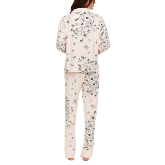 New Flora Nikrooz Ladies' Size M Pink and Black Pajama Set - Picture 3 of 13